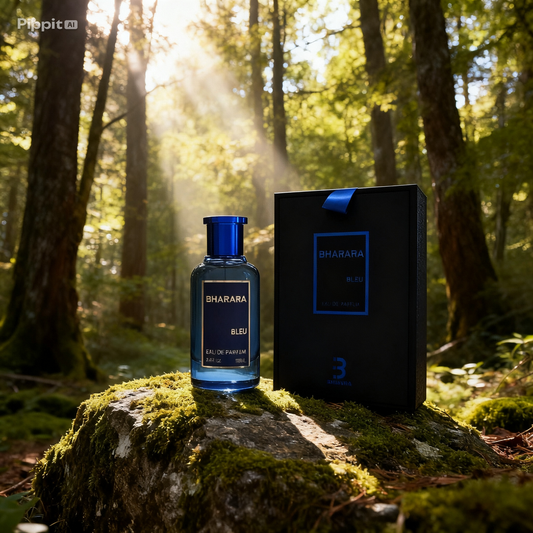 Bharara Blue Estuche + Perfumero Premium 🔵 | Fragancia Masculina Fresca, Elegante y de Alta Proyección