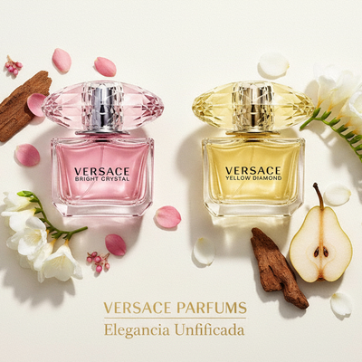 Combo Versace Crystal Premium 💖 Bright Crystal + Crystal Absolu + Yellow Diamond + Perfumero